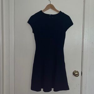 Banana Republic Navy Waflle textured Classy A-Line Dress